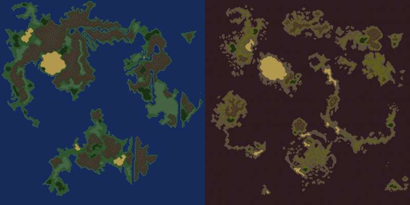 The two world maps of Final Fantasy VI