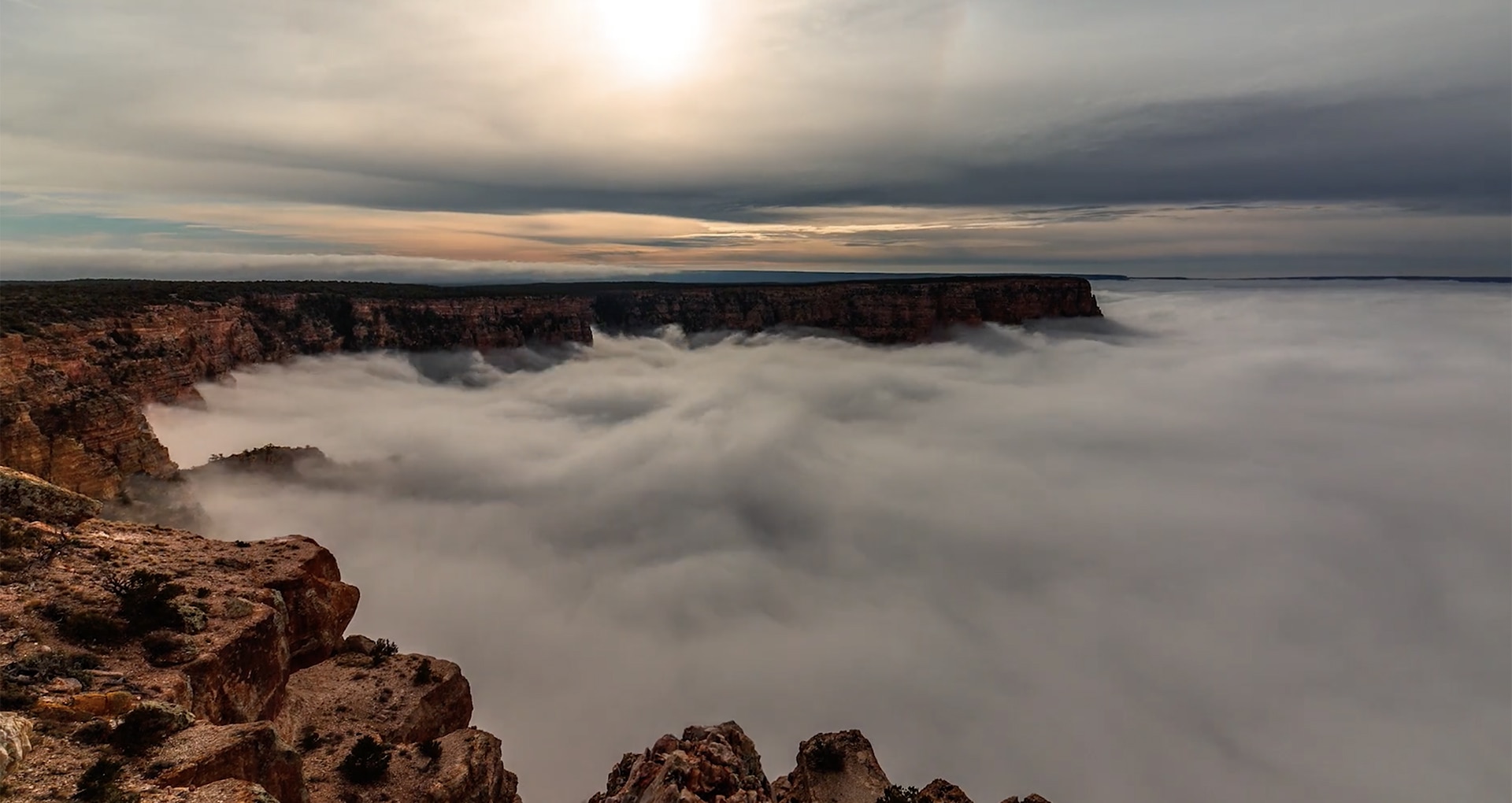 clouds in the Grand Canyon