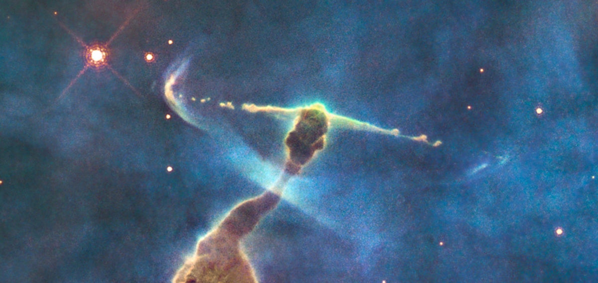 Detail of young stars still forming in the Carina Nebula. Credit: NASA, ESA, M. Livio and the Hubble 20th Anniversary Team (STScI)