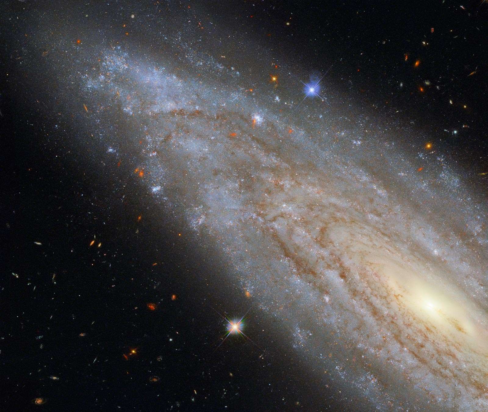 The spiral galaxy NGC 3254, seen by Hubble in 2019. Credits: ESA/Hubble & NASA, A. Riess et al.; CC BY 4.0