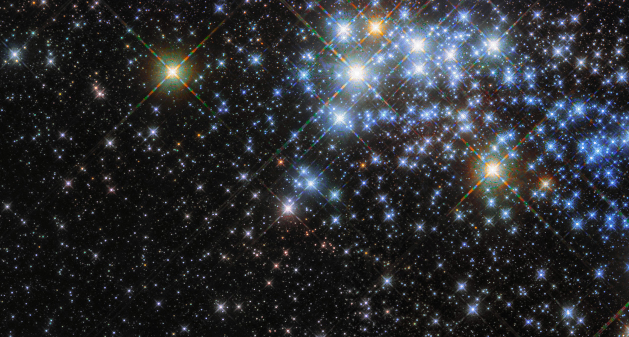 Hubble Space Telescope’s infrared view of the gigantic star cluster Westerlund 1 reveals thousands of stars, many of which are intensely luminous. Credit: ESA/Hubble & NASA