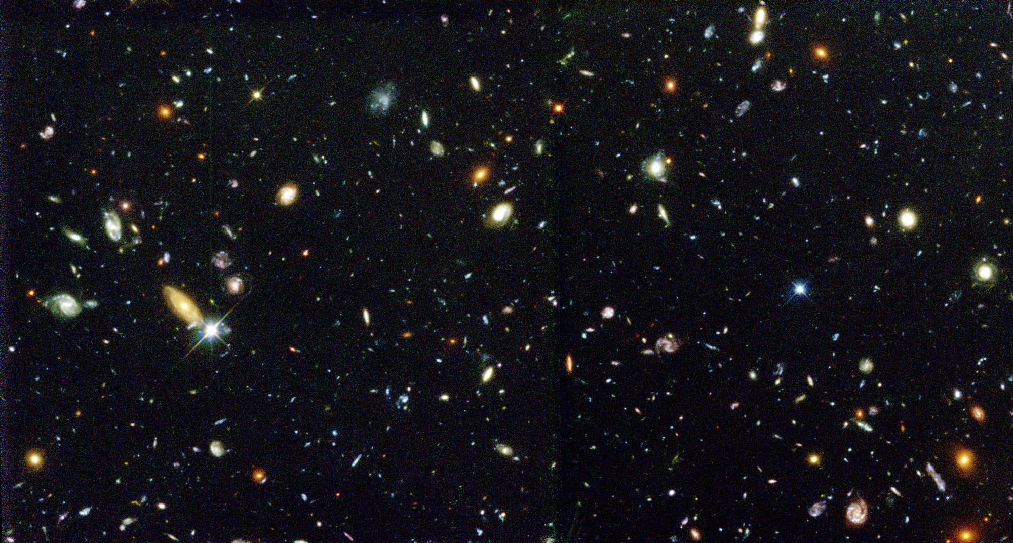 A portion of the Hubble Deep Field. Credit: R. Williams (STScI), the Hubble Deep Field Team and NASA/ESA