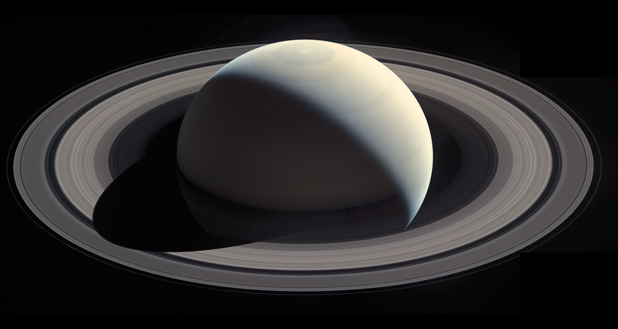 This magnificent view of Saturn was created using images taken by Cassini on October 28, 2016, and merged into a mosaic by Ian Regan. Credit: NASA / JPL / SSI / Ian Regan