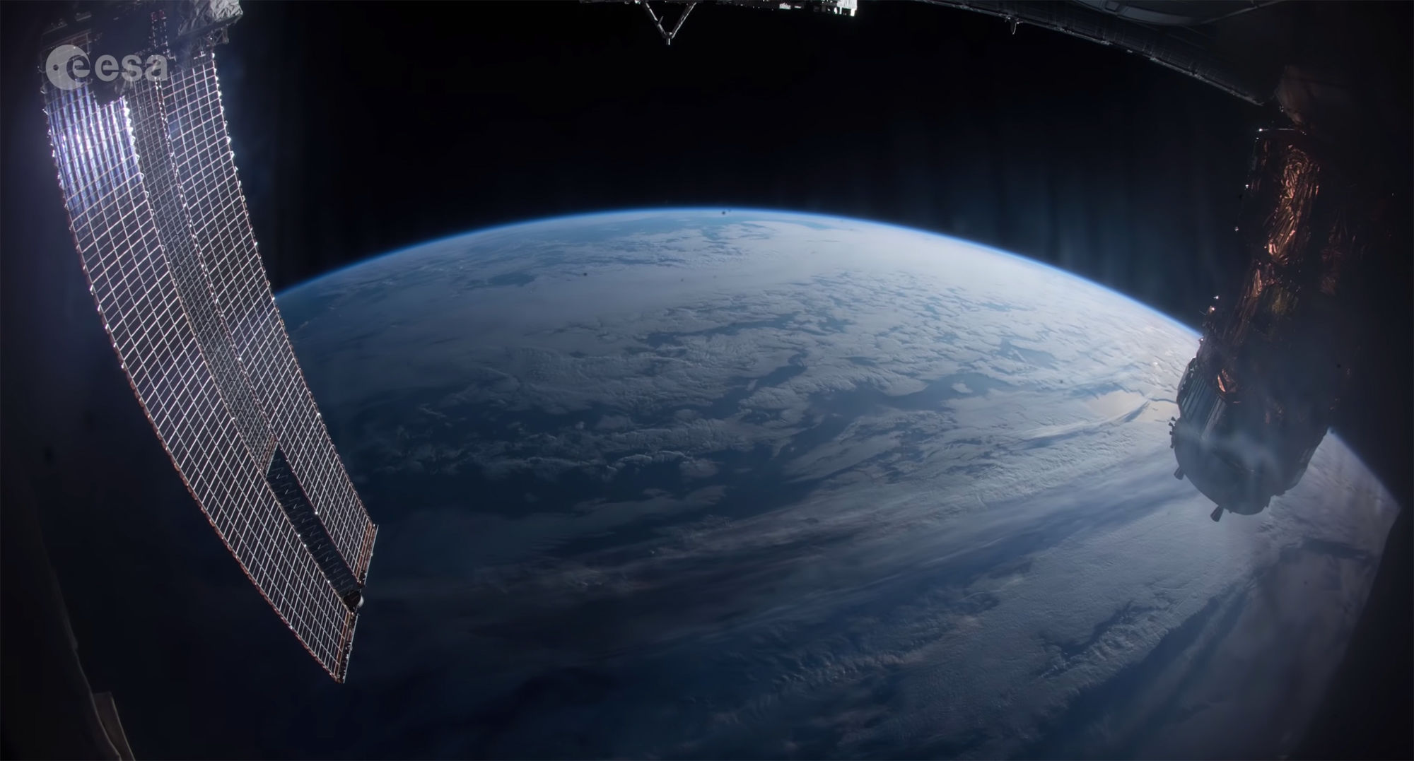 A view of the Earth from the International Space Station, part of a video celebrating the 20th anniversary of the launch of the first section. Credit: ESA/NASA