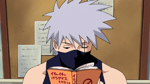 Kakashi Reading Naruto