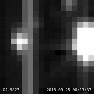 Kepler image of GJ 9827