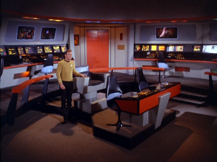 Kirk alone on the bridge TOS Star Trek