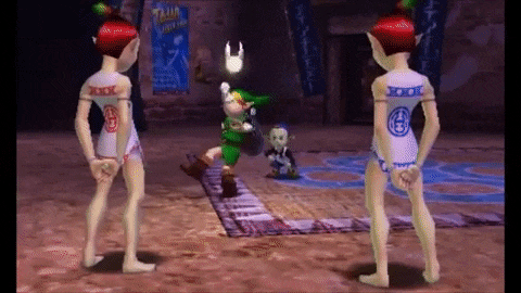 Legend of Zelda Majoras Mask Link dancing 1