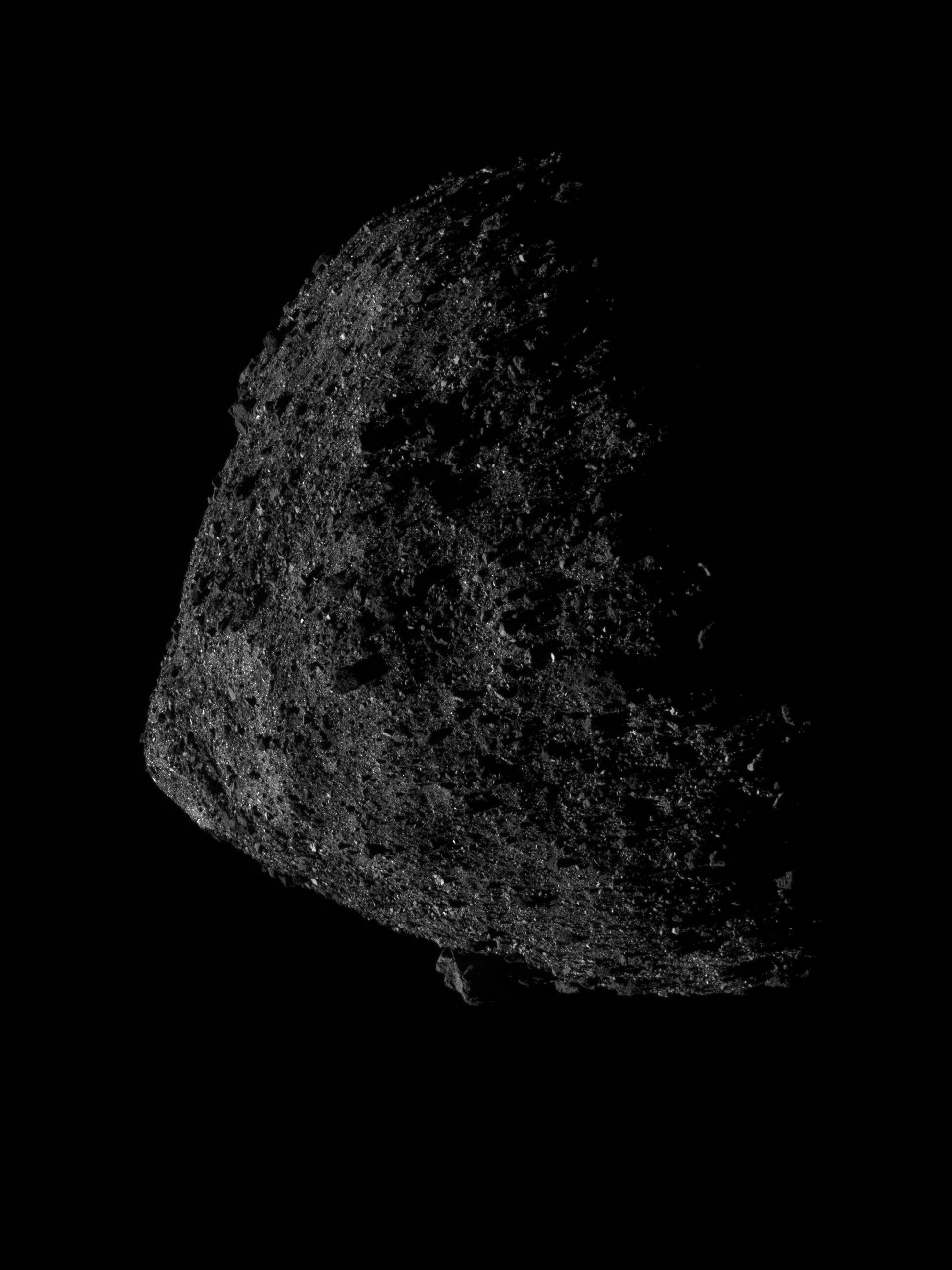 Bennu is a half-kilometer-wide asteroid on a near-Earth orbit. This image by the OSIRIS-REx spacecraft shows it is a rubble pile, a collection of rocks held together by their own gravity. Credit: NASA/Goddard/University of Arizona/Lockheed Martin
