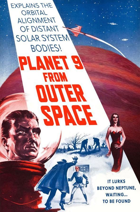 Planet 9 from outer space poster