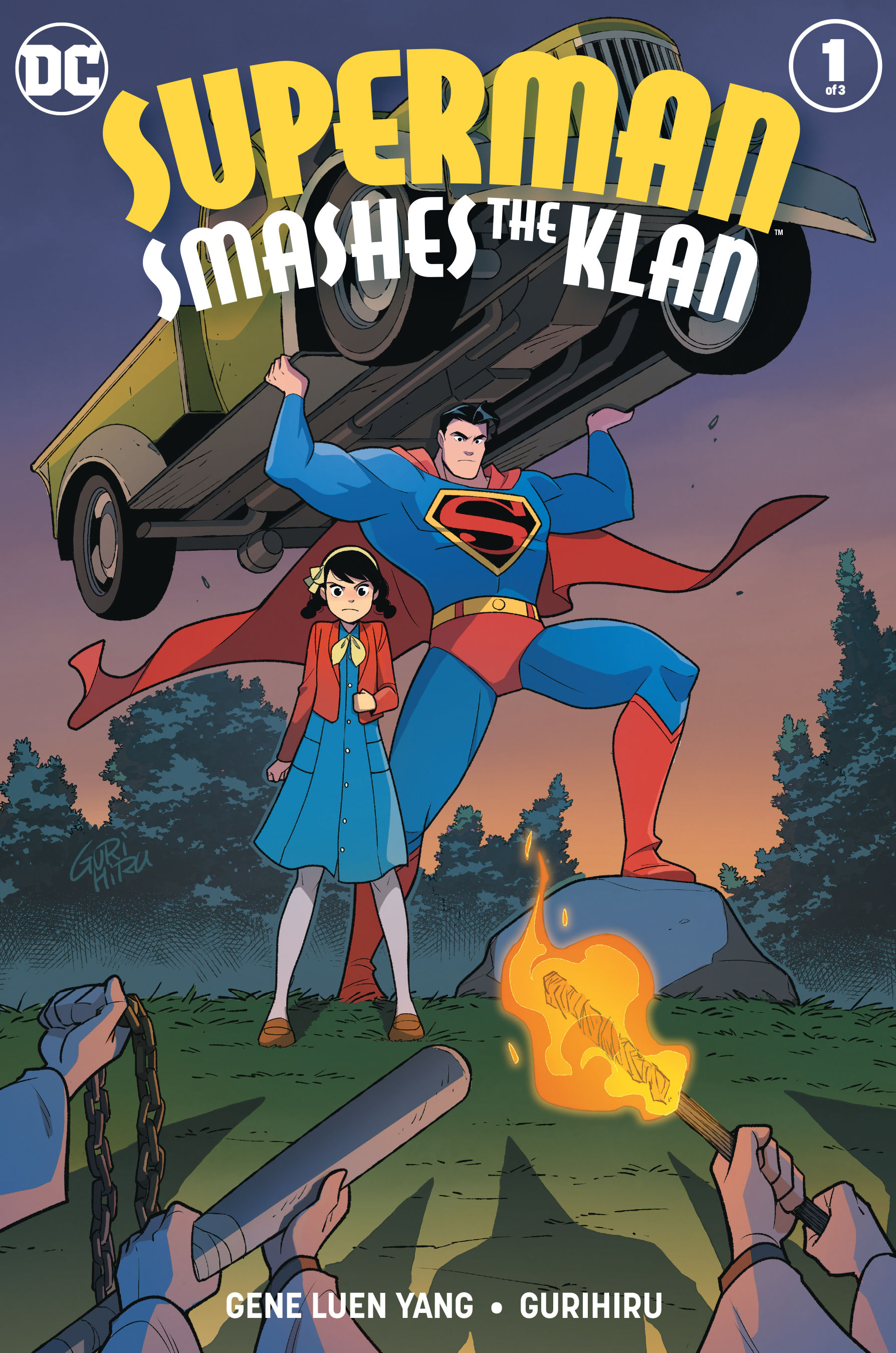 Superman Smashes the Klan [Credit: DC Comics]
