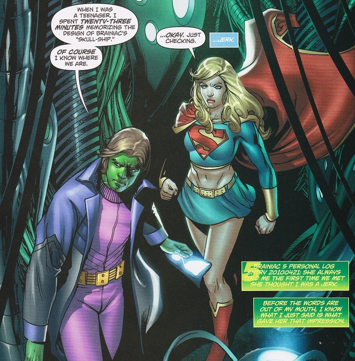 Brainiac e Supergirl post Zero Hour