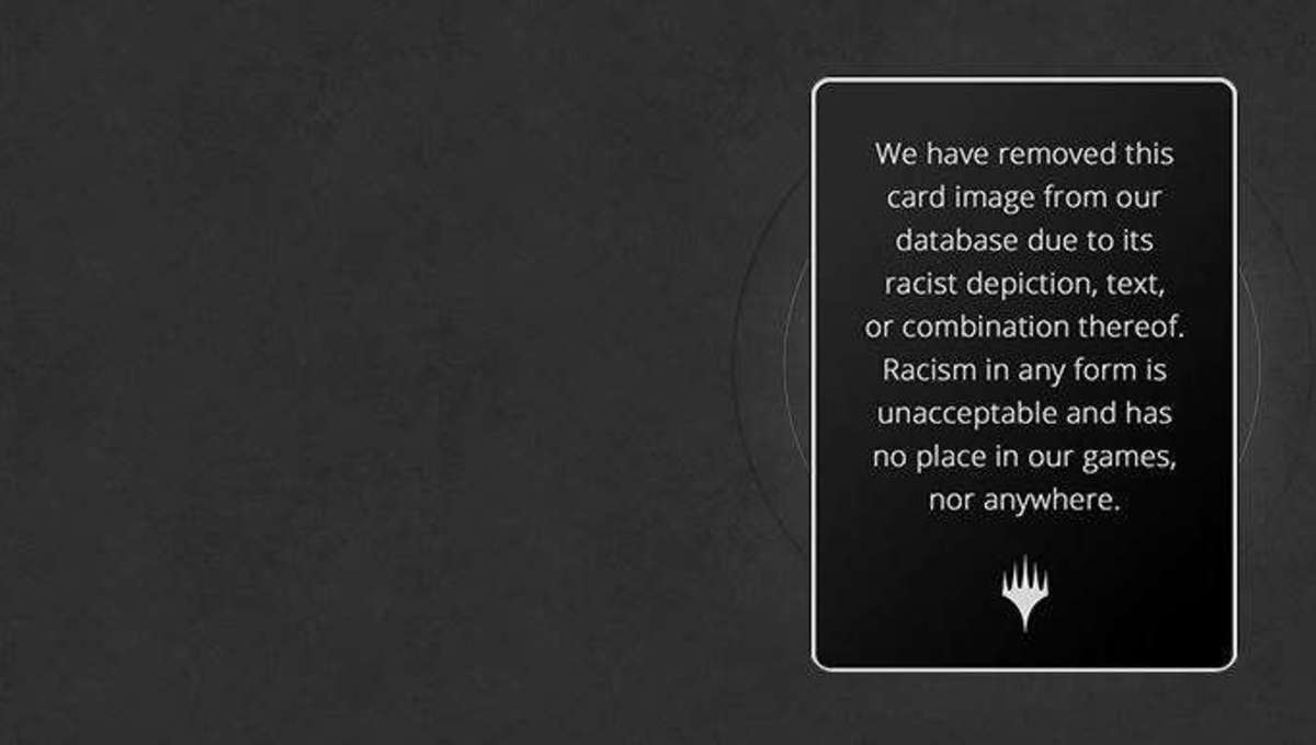 Magic The Gathering Bans Removes Racist Images And References