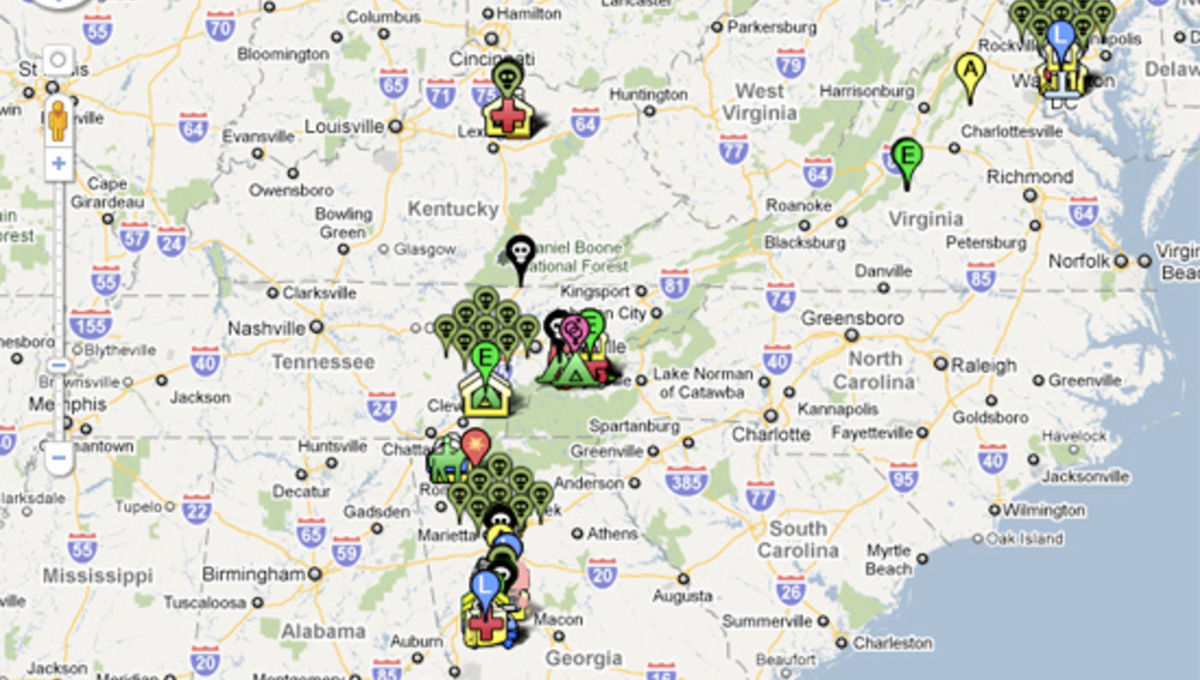 Awesome Google Maps Guide To Everything In The Walking Dead