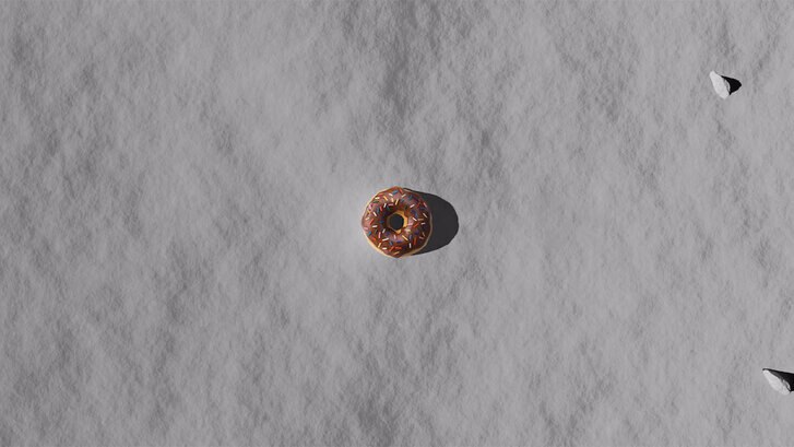 Donut Illusion on Moon