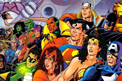 JLA/Avengers #1 (Written by Kurt Busiek, Art by George Perez)