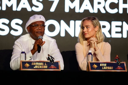 Samuel L. Jackson Captain Marvel panel