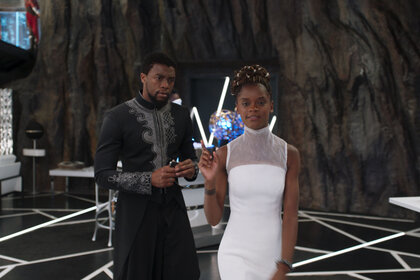 Black Panther T'Challa and Shuri