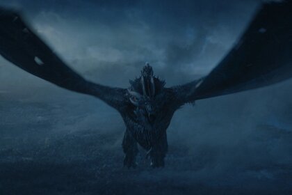 The Night King with dragon (Game of Thrones Season 7)