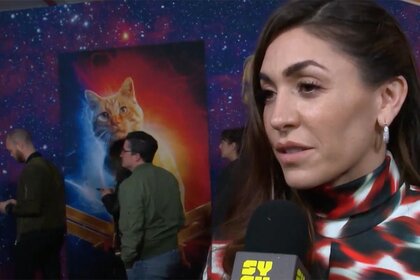 Captain Marvel red carpet 