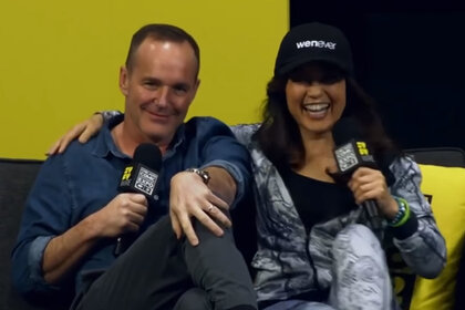Clark Gregg and Ming-Na C2E2