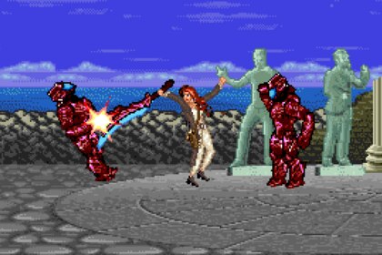 Aquaman Mera 16-bit scene