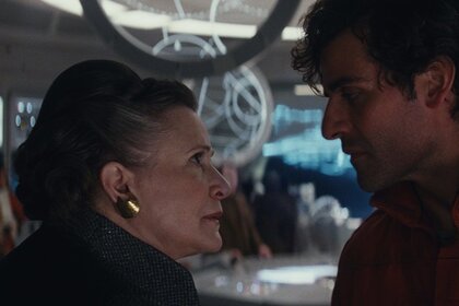 Leia and Poe The Last Jedi via official site 2019