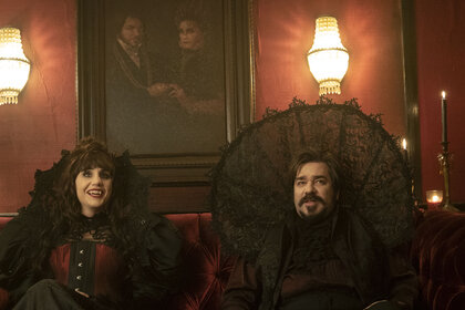 Nadja and Laszlo in What We Do in the Shadows 