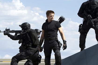 Jeremy Renner as Hawkeye in Avengers