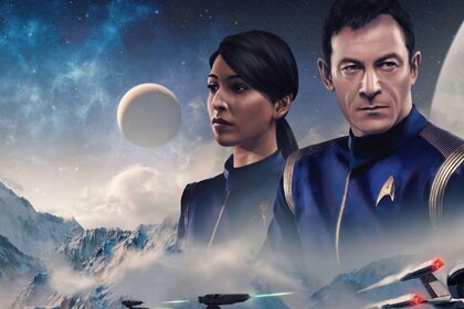 Captain Lorca and Commander Landry on Star Trek Online