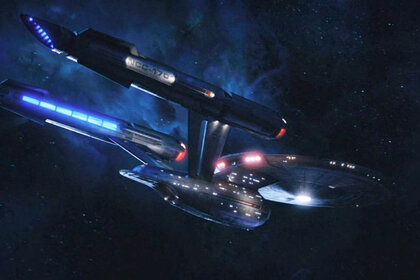 The USS Enterprise on Star Trek: Discovery 