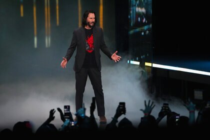 Keanu Reeves Cyberpunk 2077 announcement E3