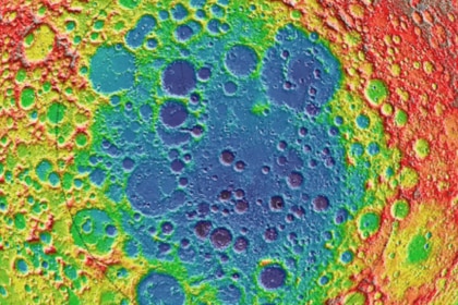 South Pole-Aitken crater on the moon