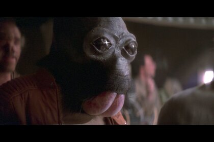 Mos Eisley cantina scene in Star Wars Episode IV