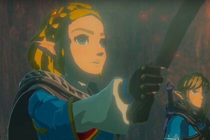 Zelda and Link in Breath of the Wild Sequel from Nintendo
