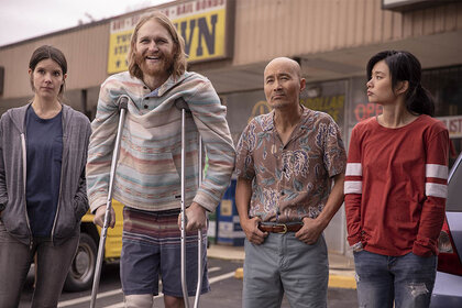The cast of Lodge 49 on AMC