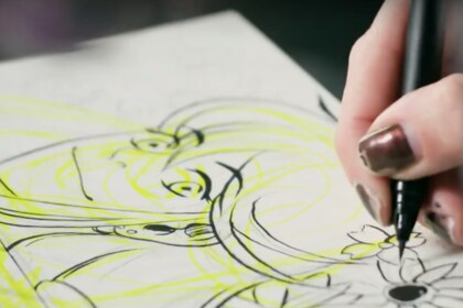 Cara McGee drawing Black Canary