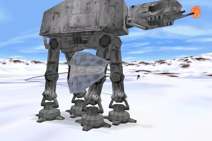 Hoth battle in Star Wars Shadows of the Empire game