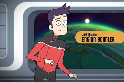 Ensign Boimler on Star Trek: Lower Decks