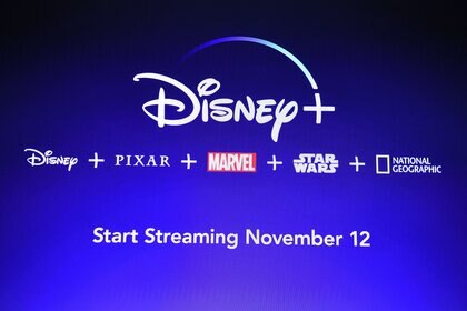 Disney+ main page