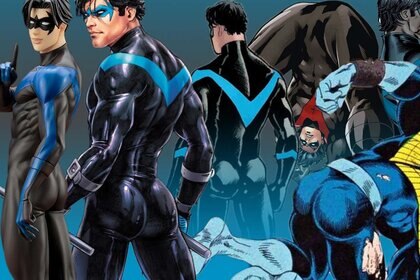 Nightwing's butt and ass
