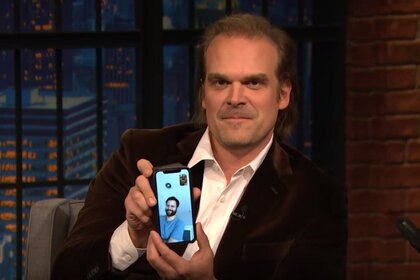 David Harbour Late Night Duffer Brothers