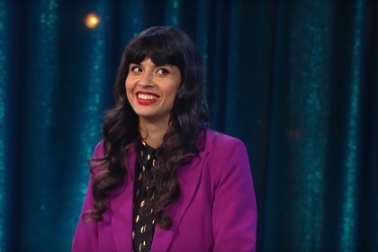 Jameela Jamil hosting The Misery Index