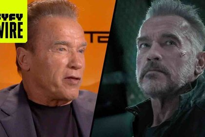 Terminator Dark Fate junket hero