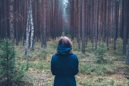 woman-in-forest