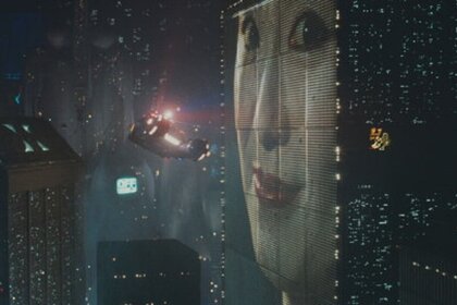 Los Angeles from above in Blade Runner