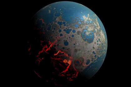 NASA image of early Earth