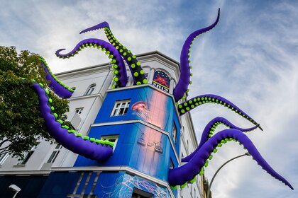 Tentacle street art in Germany
