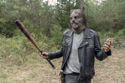 The Walking Dead episode 1012 - Negan in Whisperer mask