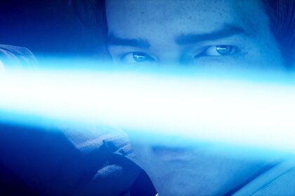 Cal Kestis and lightsaber in Star Wars Jedi Fallen Order 